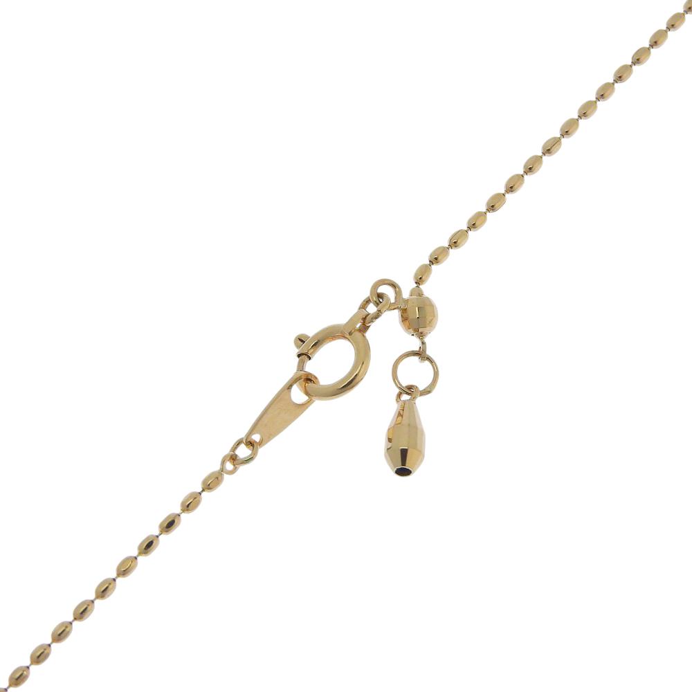 Necklace K18 yellow gold/amber amber 6.4g Women Used