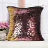 Case Dual Pillow Color Flip Sequin Cushion Cover Home Living Room Gift Decor