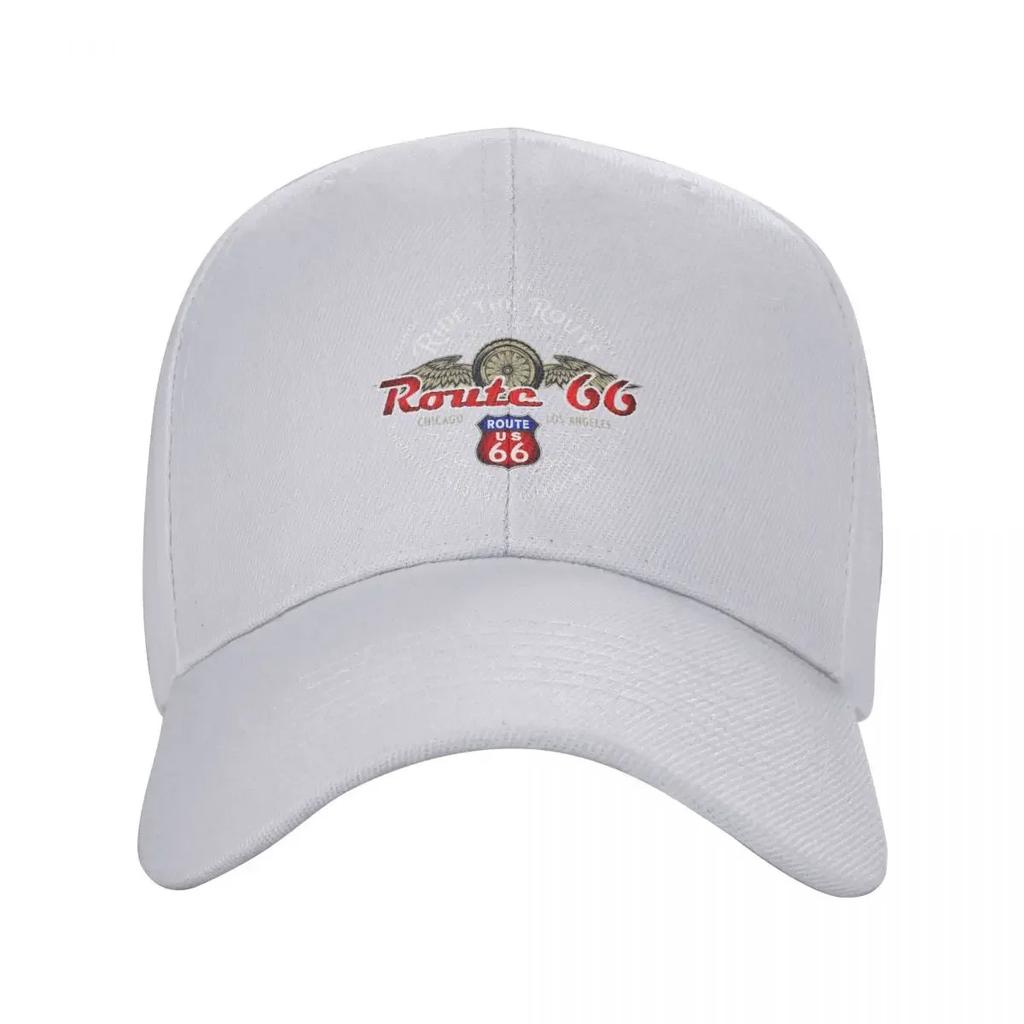 Custom Ride The Route Baseball Cap for Unisex Breathable Biker Motorcycle Cruise Americas Highway Dad Hat Outdoor Snapback
