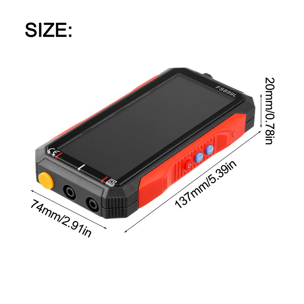 Strommessgerät Berührungsloser Spannungsdetektor Schwarz Rot USB-wiederaufladbares Multimeter 4,8-Zoll-High-Definition-Bildschirm
