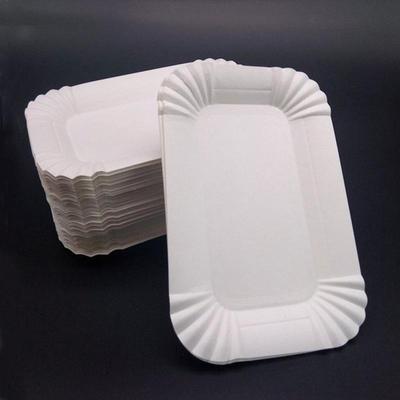 100 pezzi vassoio rettangolare per torta piatto di carta bianco piatto di carta usa e getta piatto di carta piatto di carta usa e getta piatto di carta rettangolare utensili da cucina