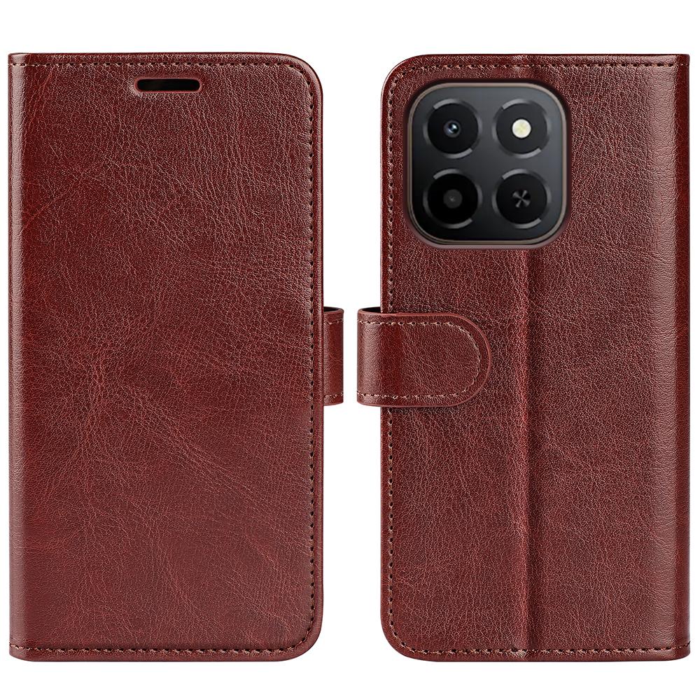 

Чехол для Honor X6c 4G с текстурой «Crazy Horse», подставка, кожаный чехол для телефона Brown