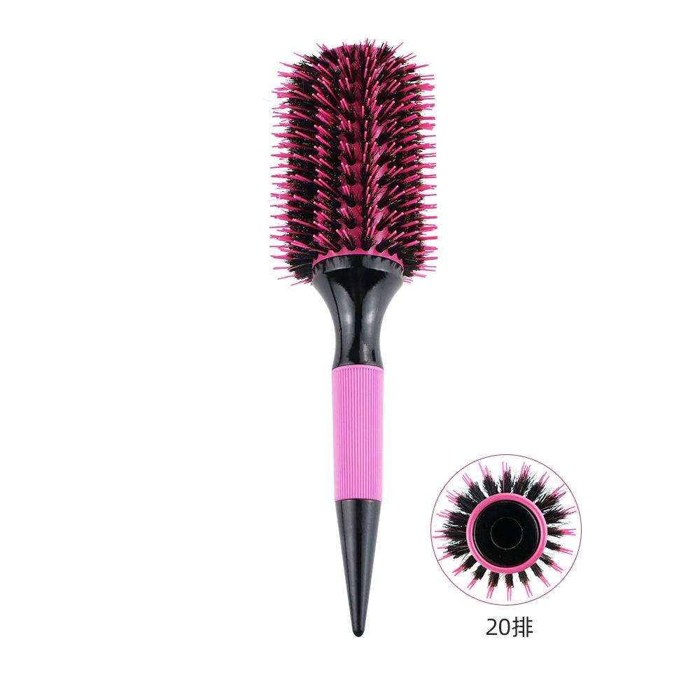 Barbershop Round Tube Curly Hair Rollers Hair Comb for Barber Salon Hair Brush Styling Hairbrush Hairdressing Combs Beauty Tools