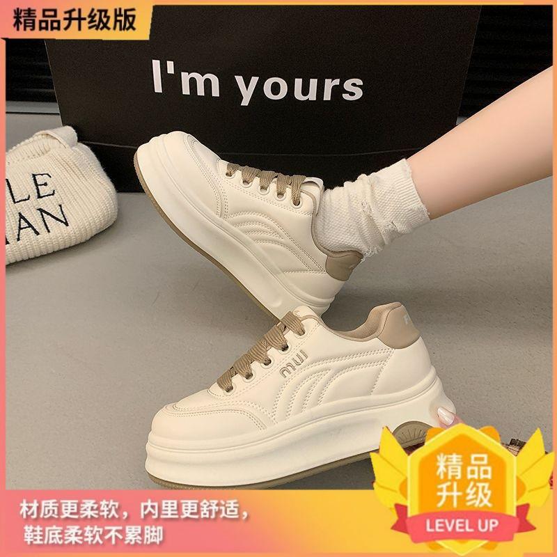Zhao Ruth's same little white shoes for women's 2025 spring and summer new thick-soled versatile women's shoes increase the height of popular sports