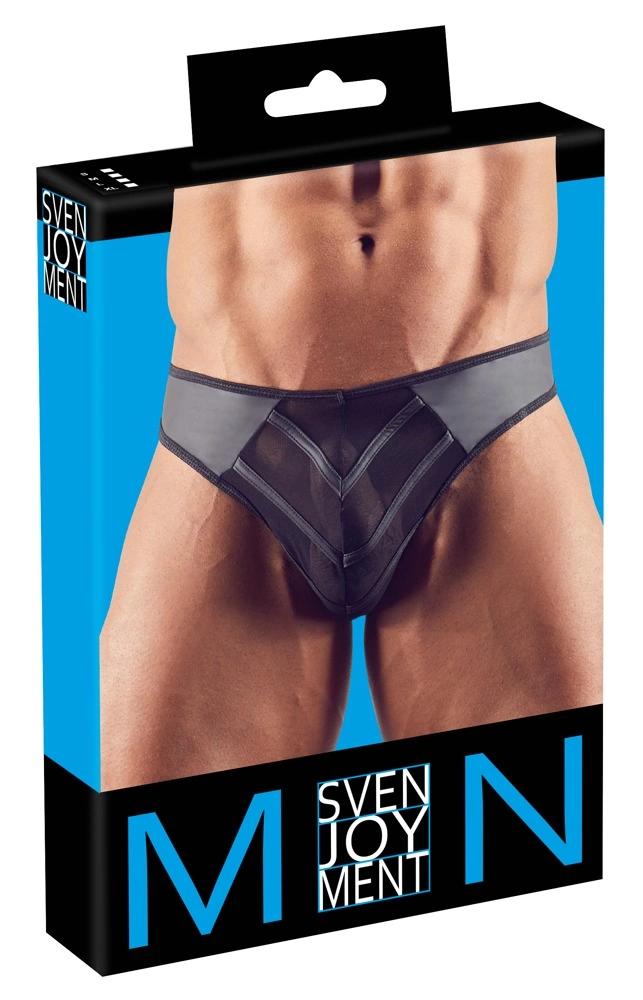 Svenjoyment - Sexy Black Men's Rio Thong With Matte Shine S