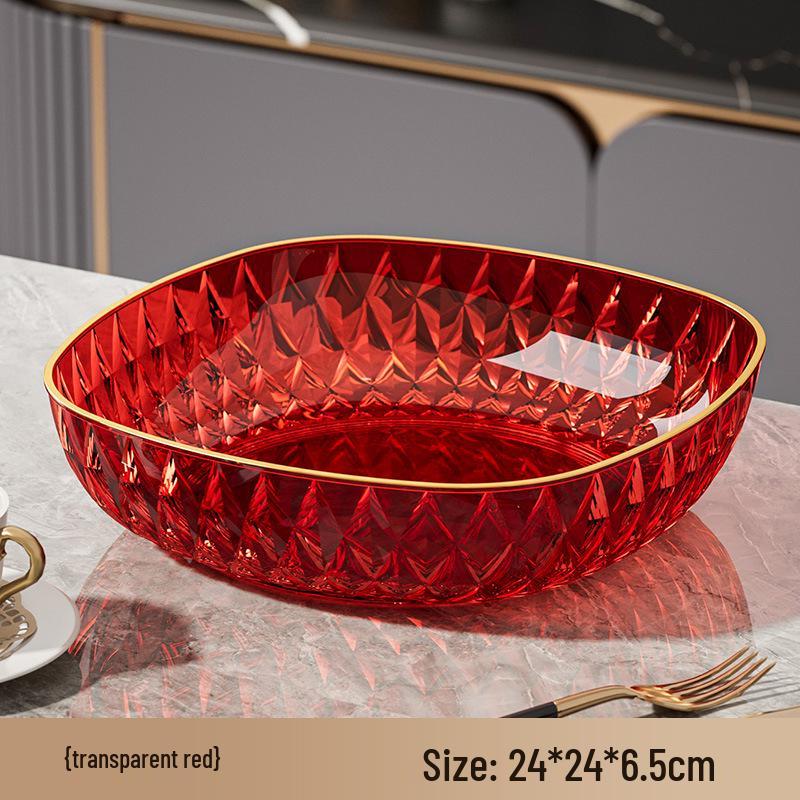 Elegant Fruit & Snack Plate for Living Room or Front Desk Display