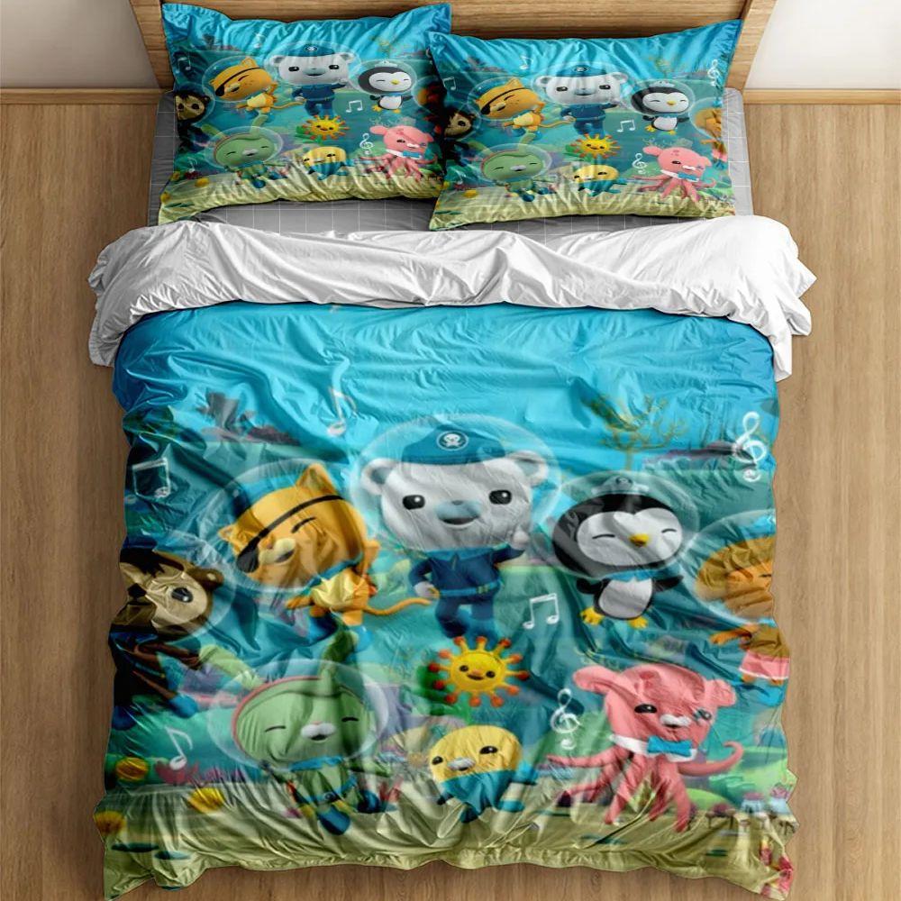 Octo Agents Duvet Cover Set Without Sheet King Queen Double Full Twin Single Size Bed Linen Set
