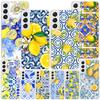 Mediterranean Lemon Phnoe Case for Samsung Galaxy S26 S25 Edge S23 S24 Ultra S22 Plus S21 S20 FE Unique Cover Soft Coque Galaxy