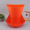 Piglet Feeder Bowl Red Wall Mounted Plastic Pig Feed Trough Non Toxic Material for Farm Piglets and Hog Barns