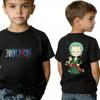 Camisetas de Manga Corta de Verano para Niños y Niñas, Camiseta Infantil Anime Luffy Zoro Nami Chopper, Ropa Linda Camisetas de Dibujos Animados Regalos de Cumpleaños