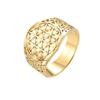 Edelstahl Großer Hohlblumen des Lebens Ring Verstellbar Heilige Geometrie Ringe Für Frauen Männer Schmuck