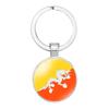 Decorative Keychain Showcasing Asian Country Flags Perfect For Birthdays And Parties