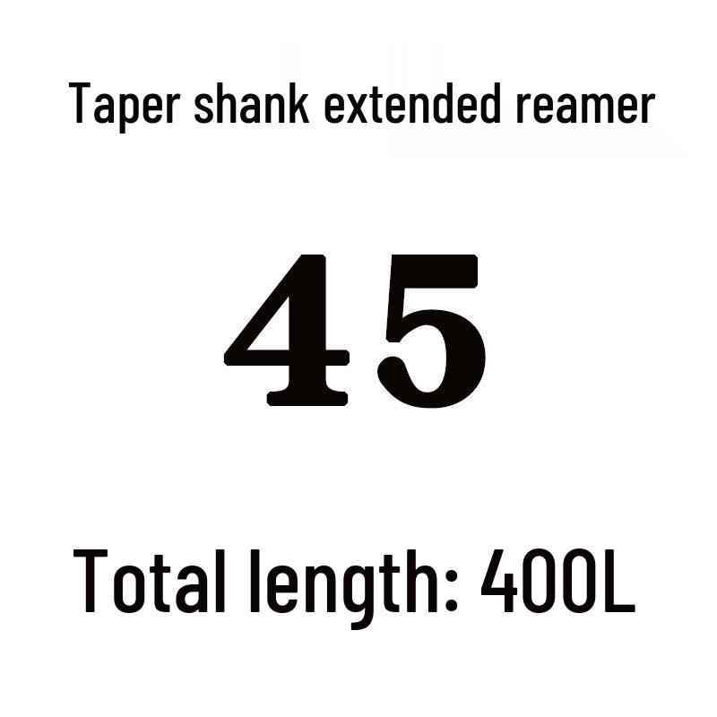 Extra Long High-Speed Steel Taper Shank Machine Reamer for Deep Holes, Sizes 16, 18, 20, 22, 24, 25, 30, 40