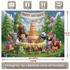 Party Backdrop Cake Flat Animals Cafe Restaurant Club Garage Booths Studio Photo Background Decor Birthday Party Decor