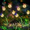 1PC Solar Butterfly Firefly Swaying Garden Lights Waterproof Outdoor LED Path Light for Lawn Yard Patio Landscape Decoration