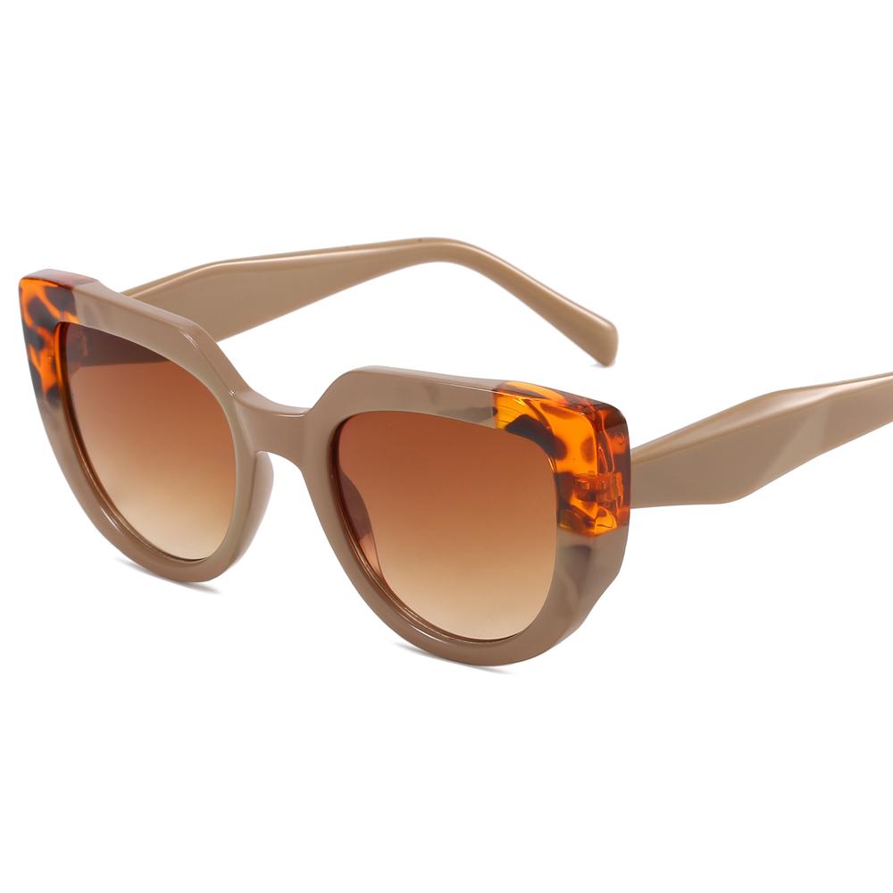2023 Designer Sunglasses for Women Luxury Brand Cat Eye Frame in Red Unique Trendy PC Material Sun Glasses