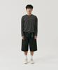 GNOK Striped Pocket Long Sleeve T-Shirt [Black]