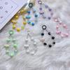 Hand-Painted Beaded Phone Pendant & Keychain - Candy Style Accessories