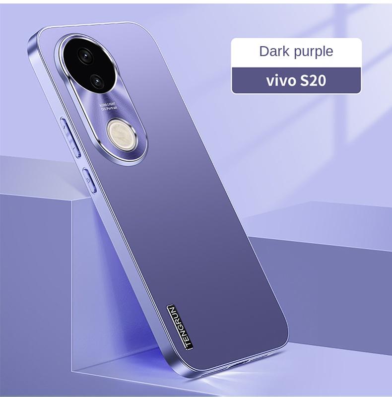 

For VIVO S20 S20 Pro Matte Metallic Paint Shock Resistant Drop Resistant Anti Fingerprint Matte Feel Phone Case For VIVO S20 Pro