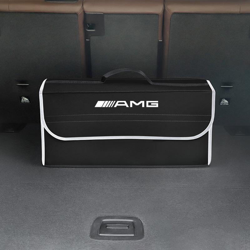 Torba do przechowywania w bagażniku samochodu Pudełko organizera do wnętrza Akcesoria do Mercedes Benz AMG GLE GLS CLA CLE GLC CLS GLA W223 Nakrętka zaworu opony black