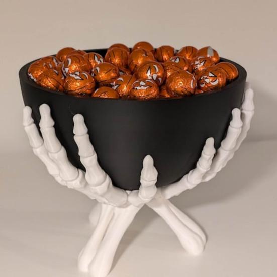 Skeleton Hand Bowl Removable Black Bowl Multifunctional Gothic Decoration Horror