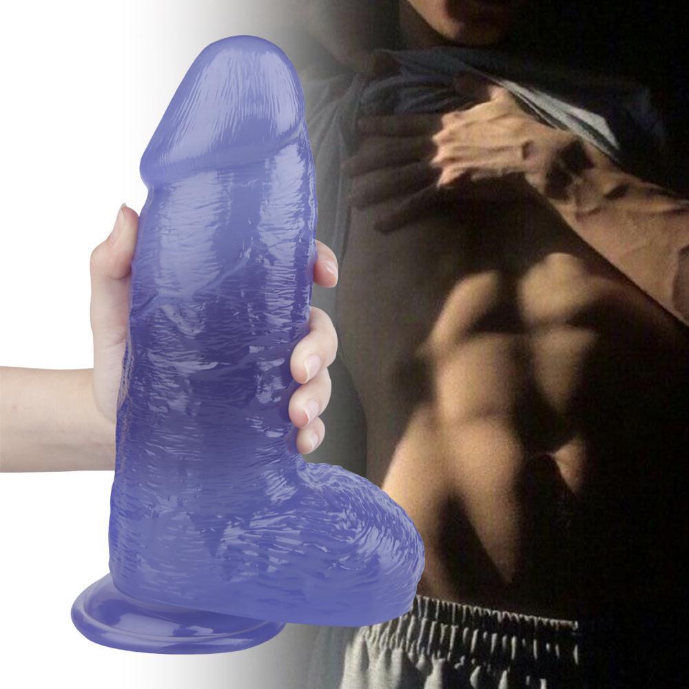 Thick Realistic Huge Dildo Adult Masturbate Sucker Big Artificial Penis Anal Plug Women Stuffed Fetish Men Sex Toy