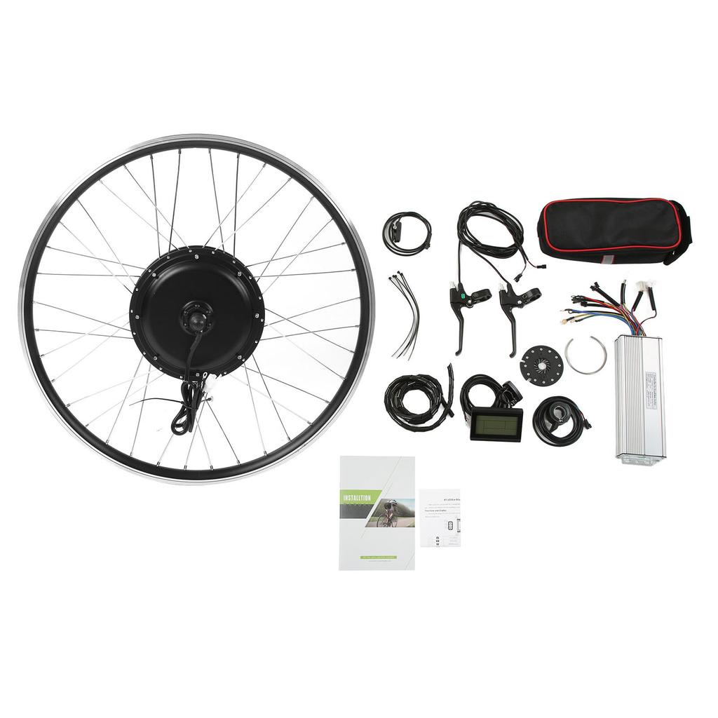 Kit di conversione con motore nel mozzo posteriore da 2000W 48V e display LCD3 per Bicicletta Mountain Bike Accessorio Modificato