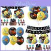 Among Theme Us Birthday Party Decoration Supplies Set Banner Balloon Insert Cake