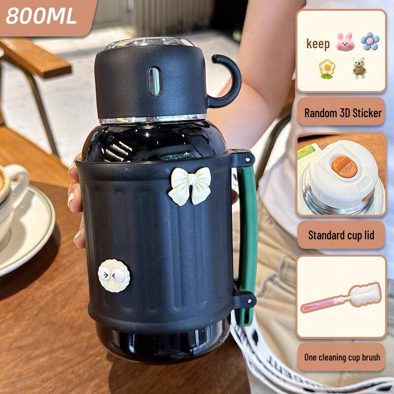 Large Capacity Insulated Thermos Flask – Portable Water Cup for Students, Men & Women