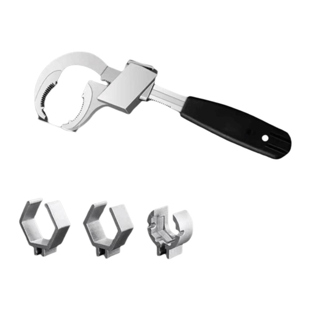 Large Opening Universal Adjustable Wrench Multipurpose Sink Wrench  Bathroom Repair