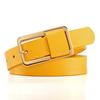 Metal Buckle Pin Buckle Belt Versatile Thin Leather Belt Fashion Genuine Leather Belt  For Women