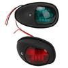 1Pair Portable Durable Yacht Navigation Light 10‑30V Wide Pressure Shipping Signal Lampblack