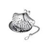 1Pc,Stainless Steel Chain Tea Leakage Owl Small Teapot House Bird Duck Shell Type Tea Filter Creative Tea Maker