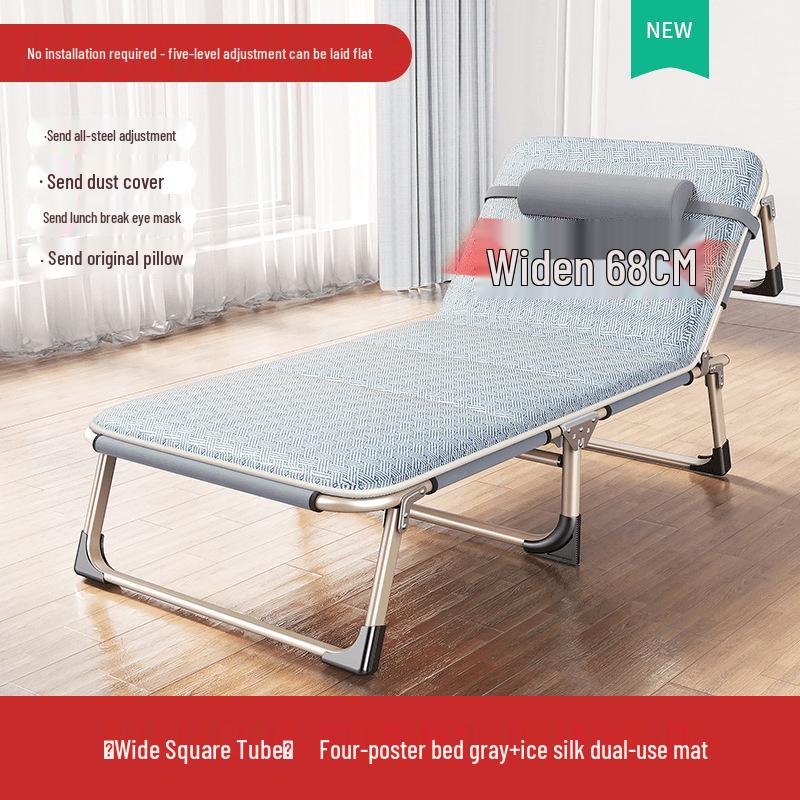 Reinforced Multifunctional Folding Recliner Bed for Home and Office