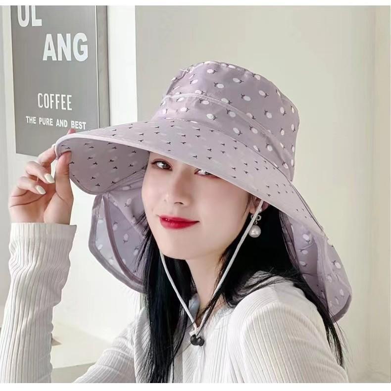 

Hat Women s Round Face Outdoor Mask Sunshade Sunscreen Large Brim Fashion Shawl Men s Wide Brim One size синій
