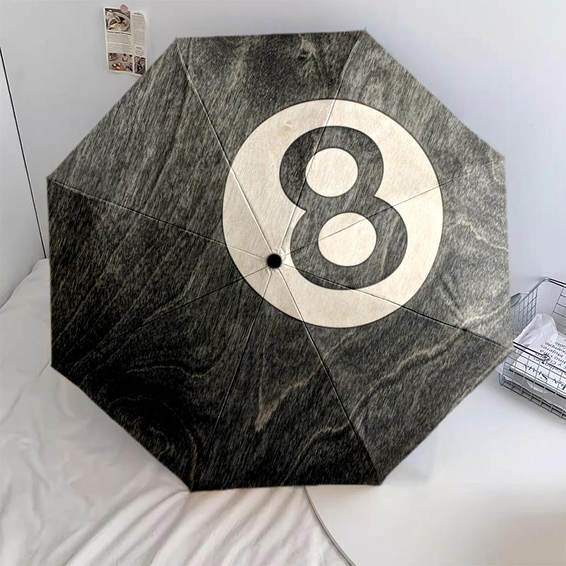 

1 шт. Автоматична складана парасолька - Мультяшний візерунок, Портативна та складана конструкція з 8 спицями, Різдвяні подарунки на День народження