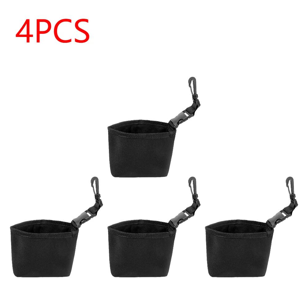 Portable Golf Club and Golf Ball Cleaning Bag with Detachable Clip Waterproof Liner Golf Accessory Cleaning Bag