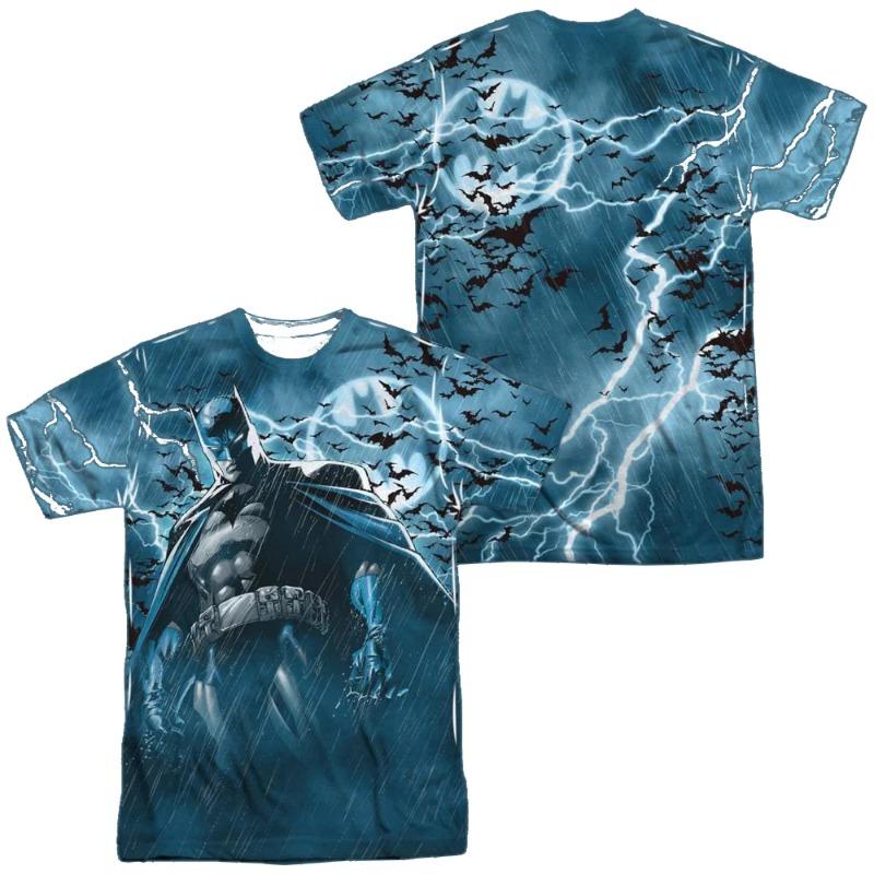 

2026 New Superhero Batman Theme Printed Man T-Shirt Anime Batman Stormy Knight Men TShirt Summer Fashion Men 110