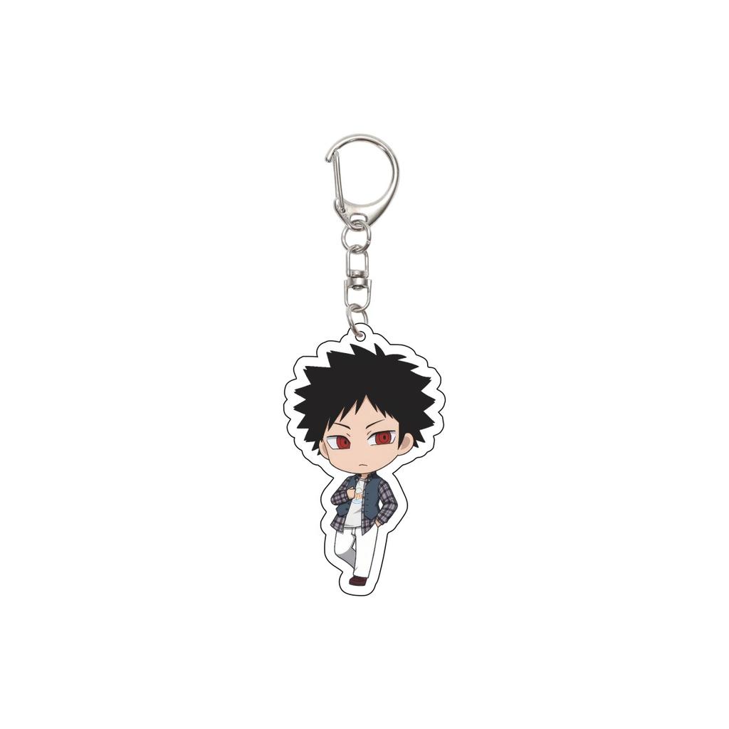 55MM Anime World Trigger Keychain Kuga Yuma/Jin Yuichi Key Chain Acrylic Model Plate Christmas Gifts