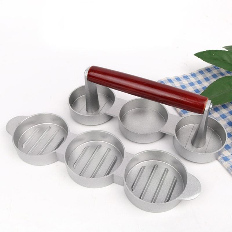 Sturdy Aluminum Alloy Small Patty Maker Kitchens Supplies for Crafting Delicious Burgers Home or During Picnics