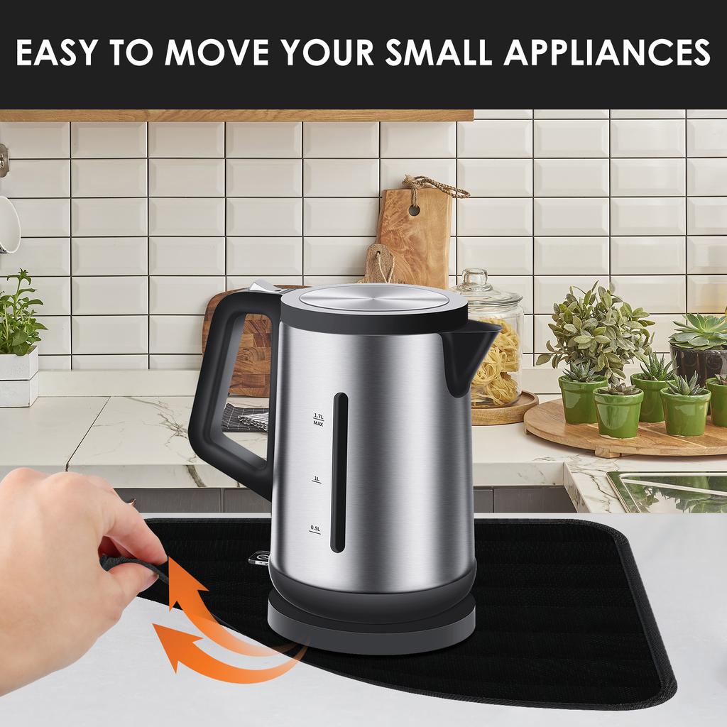 2 Pcs Heat Resistant Mat Fireproof Waterproof Pad Countertop Protector Pads Reusable Appliance Mats for Coffee Maker and Toaster