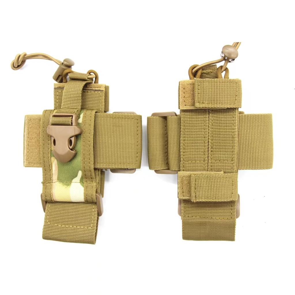 Walkie Talkie Holder Bag Molle Radio Pouch Nylon Waist Pack Pocket Pendant Pouch Hunting Accessories