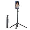 P160 Aluminum Alloy Multifunctional Bluetooth Selfie Stick Tripod for Videos & Live Streaming