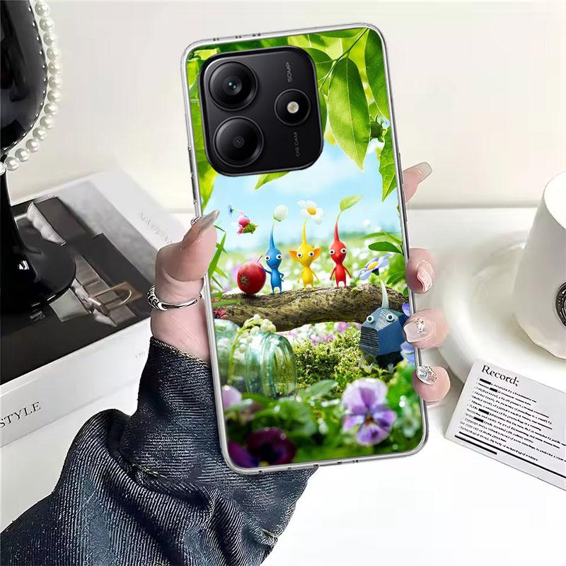 Game P-PikminS 4 Soft Phone Case For Xiaomi Redmi Note 15 14 14S 13 12 Pro Plus 12S 11 11S 11E 10 10S 11T 5G Fundas Coque Redmi