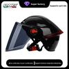 [Custom] Summer Half Helmet for Motorcycle/Electric Bike Unisex Safety with Sun-Protective Clear Visor 3C/DOT Certified