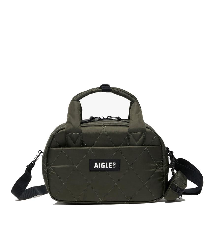 Aigle Official Quilted Mini Duffel Bag ZNHBN14 Moss Green Water-Repellent