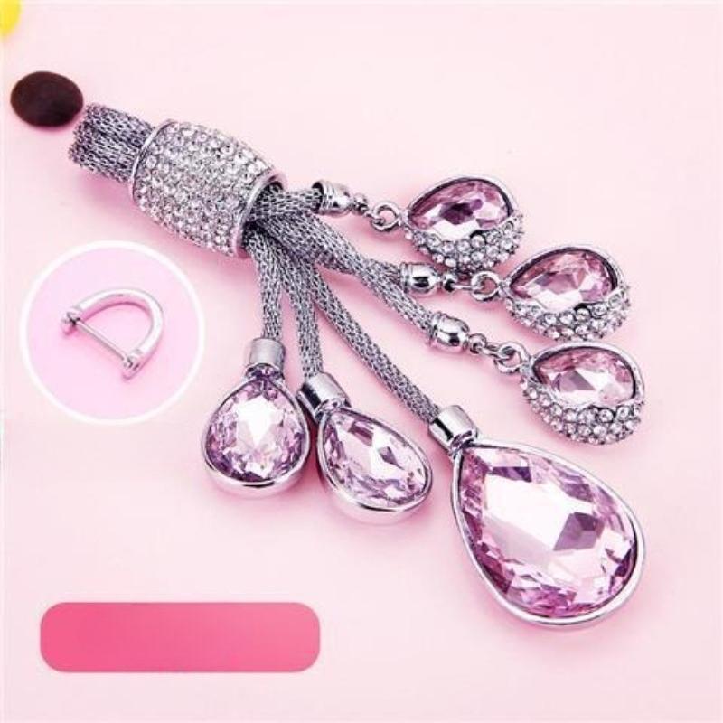 1Pc High-end Diamond Horseshoe Car Keychain for Women, Suitable for Pendant Rope
