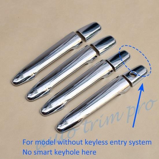 8X Door Handle Cover Trim For Mitsubishi Outlander 2013-2021 Chrome Accessories