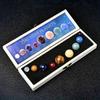 Deluxe Solar System Crystal Collection - 9 Planets Natural Stone Set & Universe Themed Tabletop Decor, Mineral Specimen Gift Box
