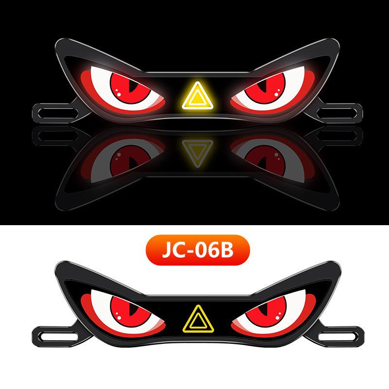 Devil's Eye Universal Motorcycle License Plate Light – Anti-Tailgating Dynamic Expression